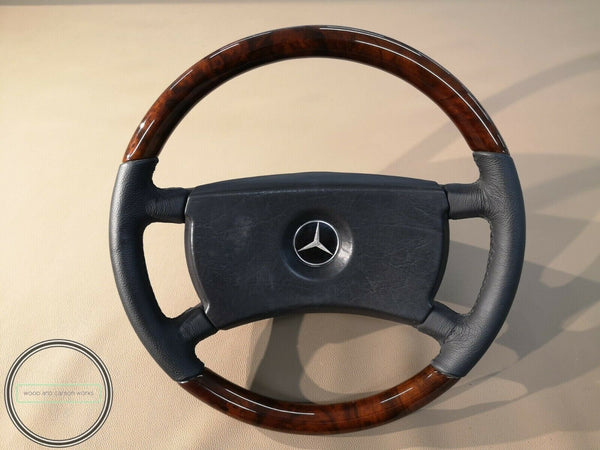 Mercedes steering wheel wood burled walnut for r107 w201 w124 w126