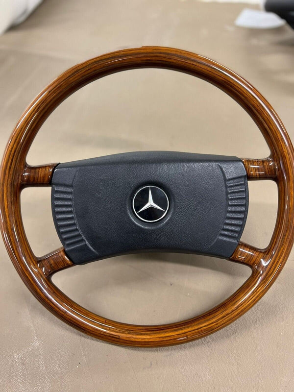 Mercedes full wood steering wheel early r107 w123 w116 w115 w114 zebrano