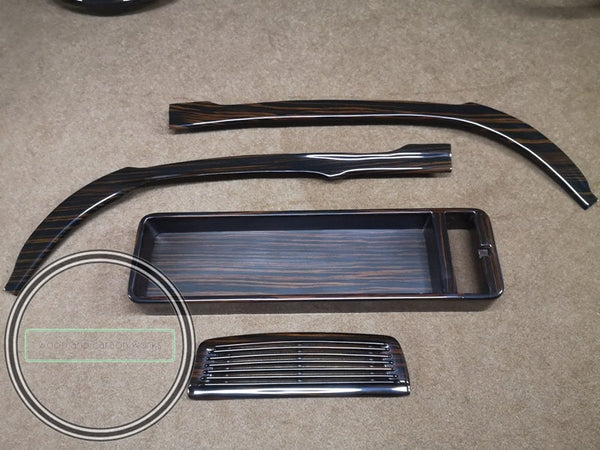 Mercedes w113 wood trim set steering 230sl 280sl pagoda w113 ebony makkasar lhd