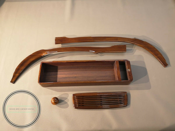 Mercedes benz w113 wood trim set 250sl 230sl 280sl pagoda plain walnut gloss rhd