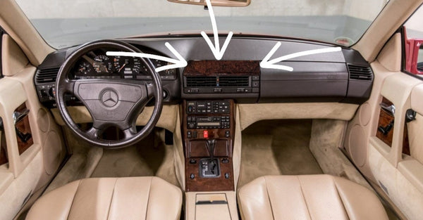 Mercedes R129 dashboard wood cover for Mercedes-Benz R129 Burlwood