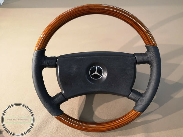 Mercedes wood steering wheel w126 zebrano steering wheel 42cm