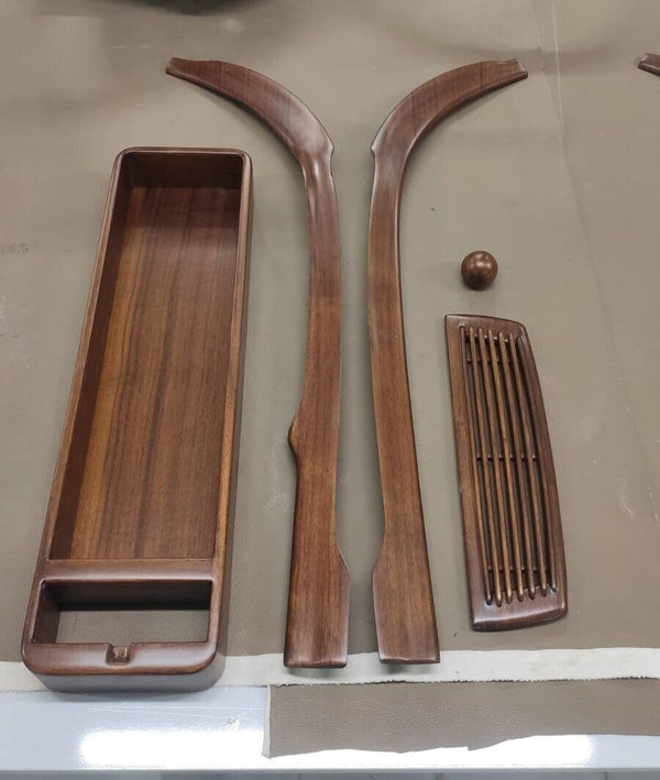 Mercedes benz w113 sl wood trim set satin matt 250sl  280sl pagoda plain walnut