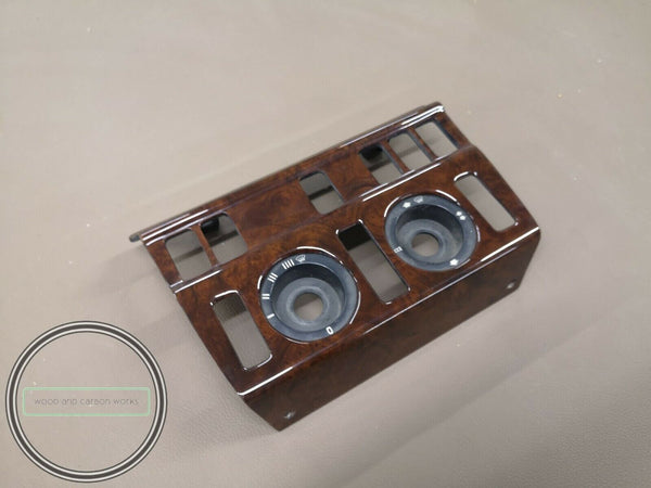 Mercedes w124 climate panel burl wood ac climate control wood panel