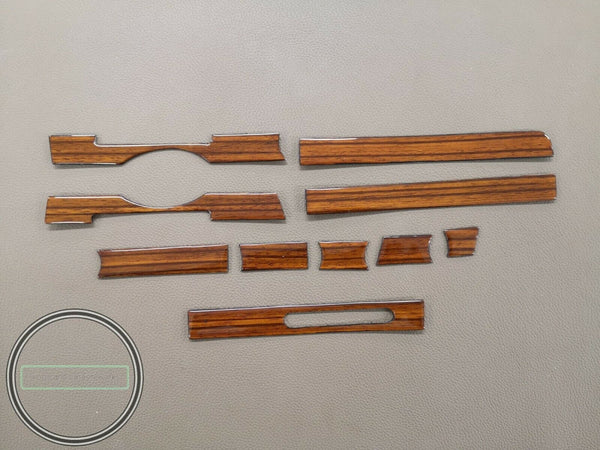 Mercedes benz  r107 sl zebrano for rhd wood dash trim set 8 pcs