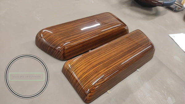 Mercedes r107 door pocket wood w107 wood zebrano