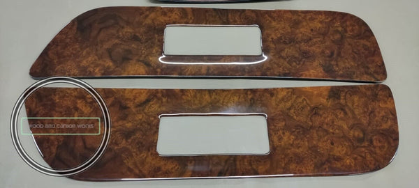 Wood door cards for saab 900 87 88 89 90 91 92 93 burled walnut