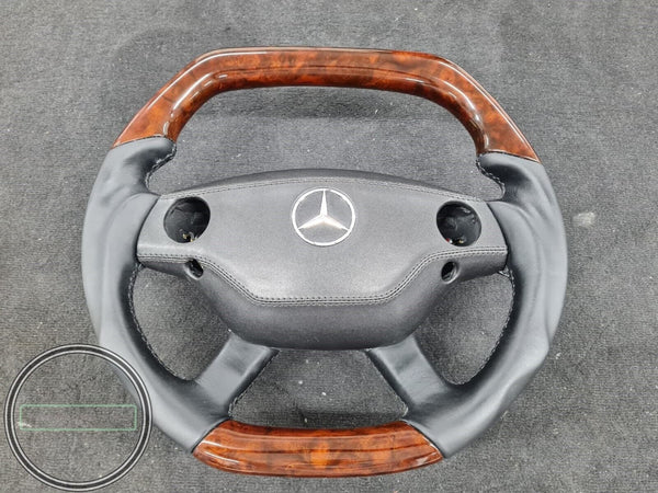 Mercedes w212 amg style steering wheel e350 e200 e250 steering wheel burlwood