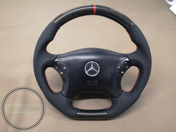 Mercedes w203 carbon steering wheel  mercedes benz carbon w203 amg style