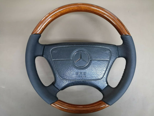 Mercedes zebrano wood steering wheel r129 w124 w140 w202 w208 w210