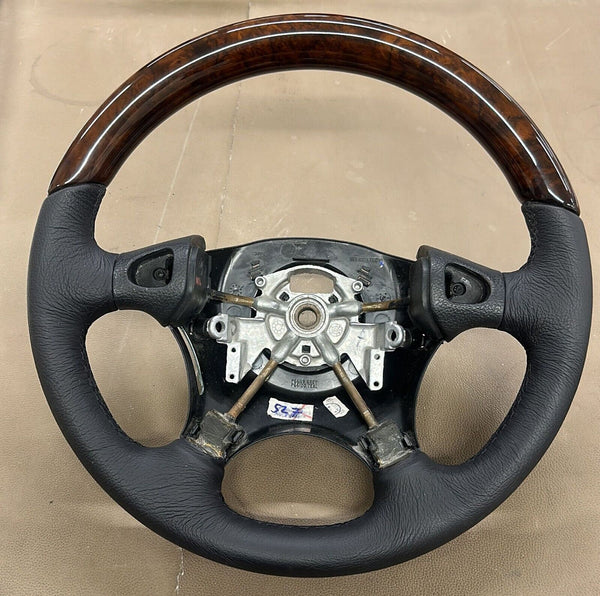 Land rover freelander wood steering wheel oem burlwood