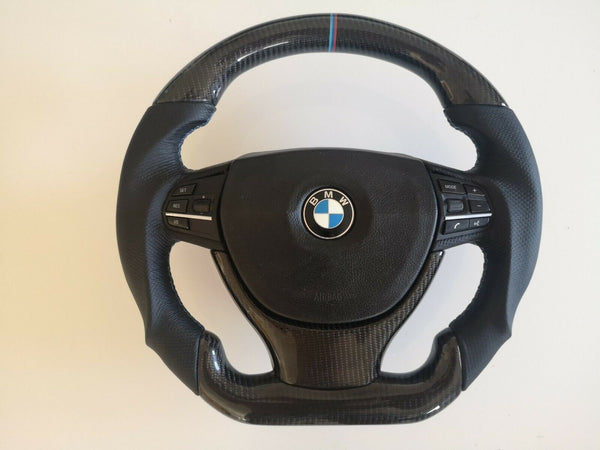 Bmw carbon steering wheel f07 f10 f11 f18 design m5 528i 538i 550 x5 x6