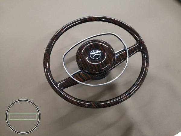 Mercedes wood steering wheel for w113 w115 w111 w108 ebony