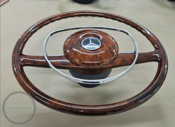 Mercedes wood steering wheel w113 w115 w111 walnut steering wheel w108 burlwood