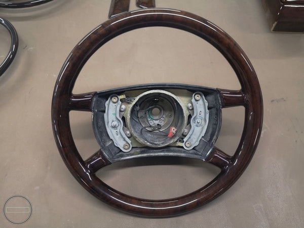 Mercedes r107 w126 c126 wood steering wheel burled walnut  full wood