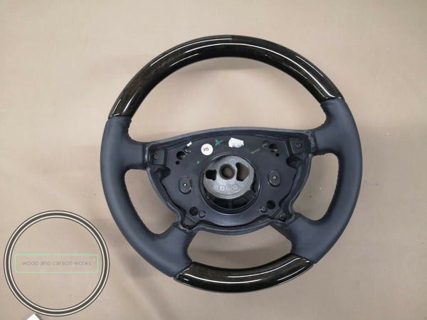 Mercedes w211 wood steering wheel avangartde birdseye color