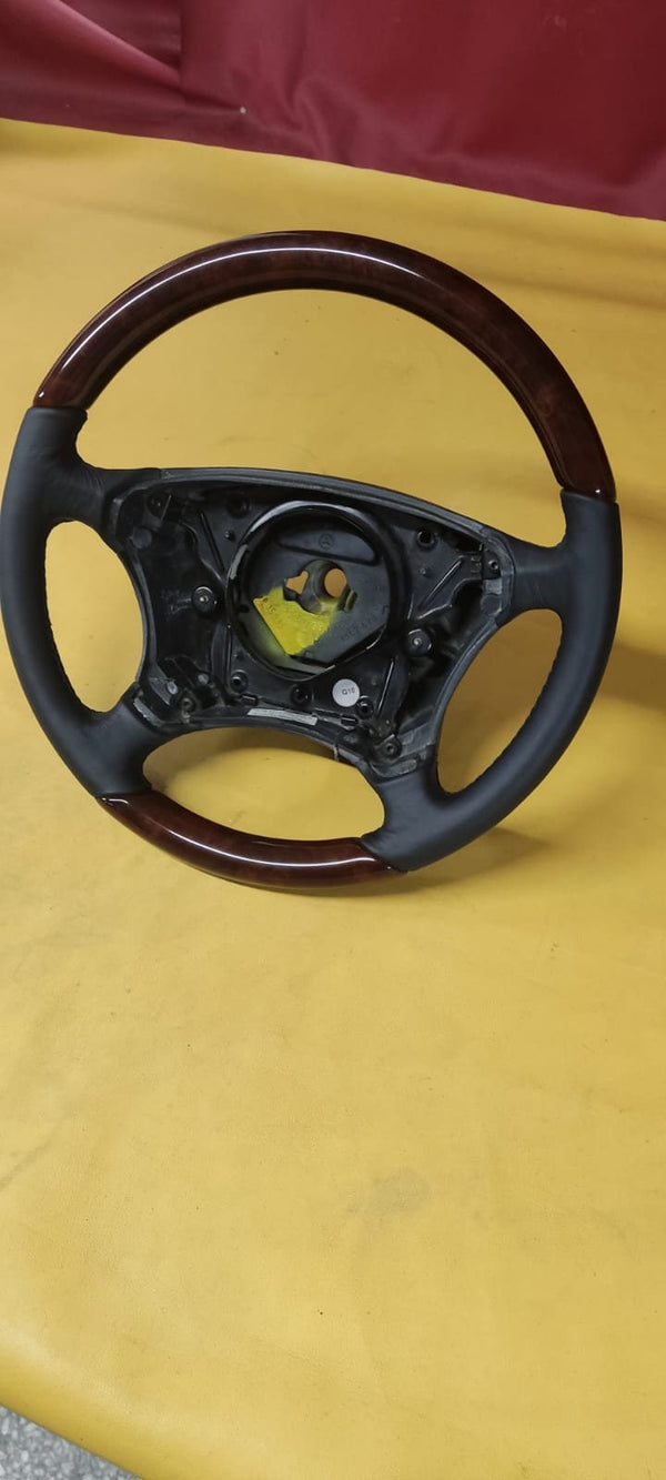 Mercedes wood steering wheel for w220 sclass burlwood