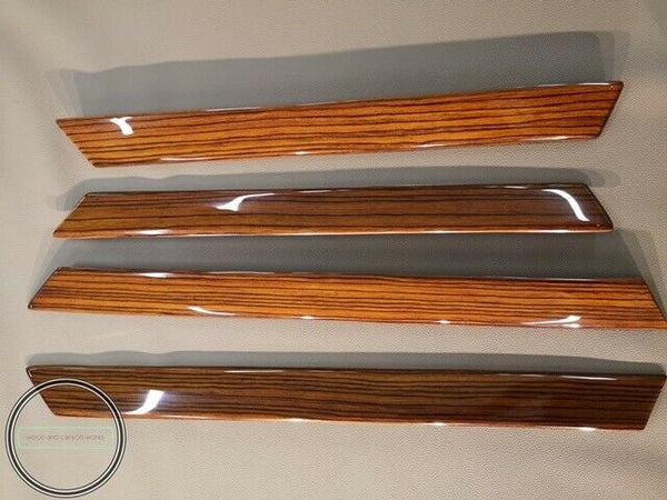 Mercedes benz w124 zebrano wood door trim set 300ce 300td 220e