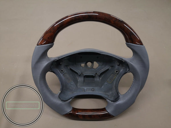 Mercedes w203 c-class wood steering c200 c180 c350 wood steering wheel  burlwood