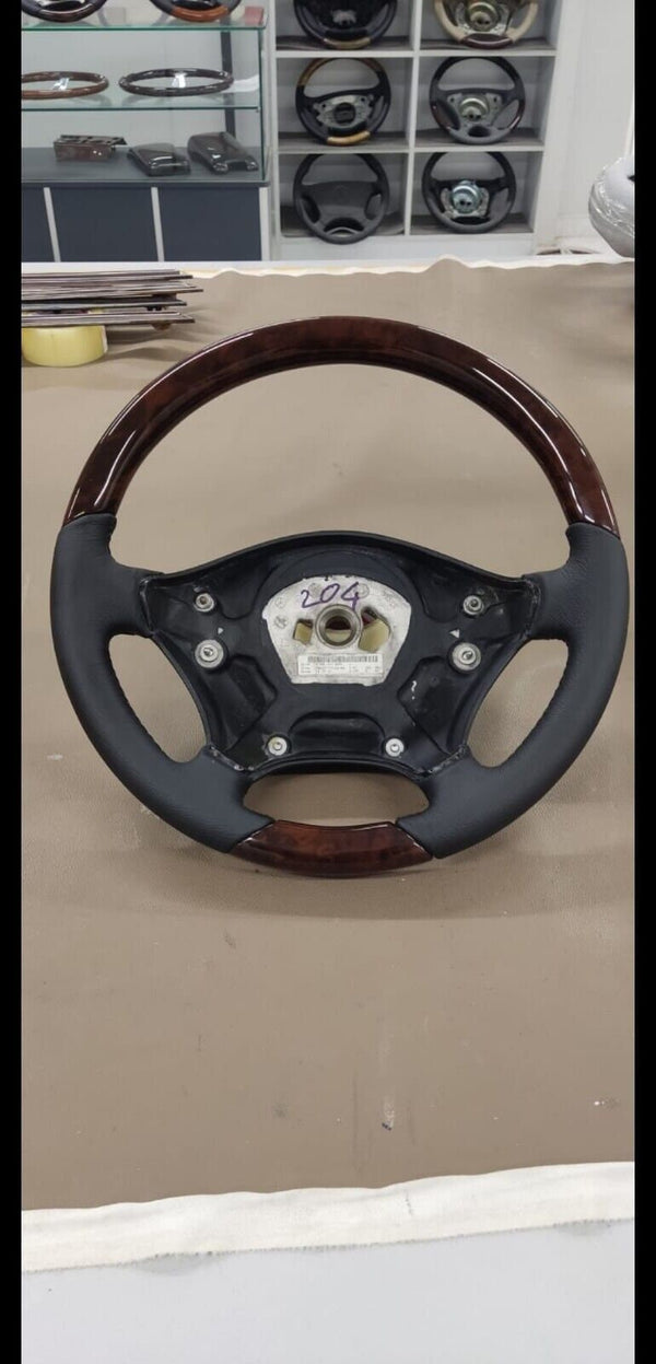 Mercedes sprinter vito wood steering wheel w639 w903 oem covered wood