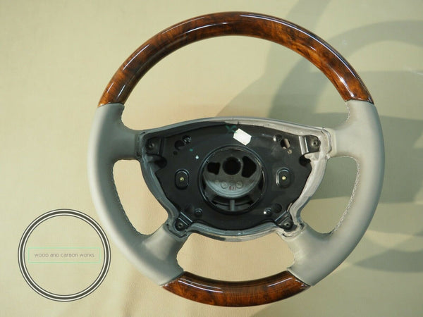 Mercedes wood steering wheel for w211 for burlwood