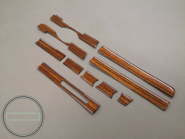 Mercedes r107 wood trim set zebrano dashboard set trim r107 holz 280SL 350SL 450SL