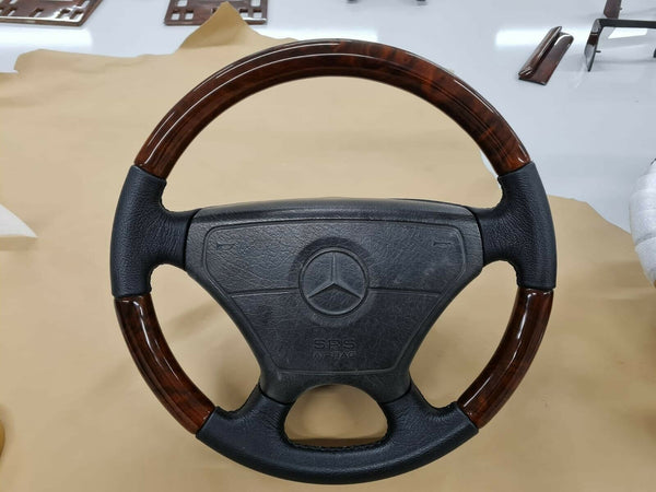 Mercedes w124 w210 w208 w140 r129 w202 wood sportline steering wheel