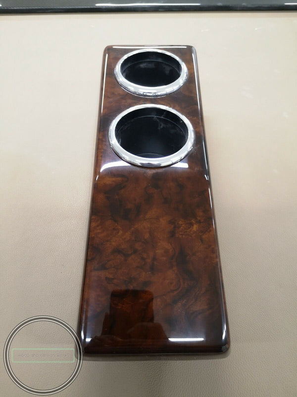 Mercedes w124 cup holder  burled walnut similar w124 cassette box