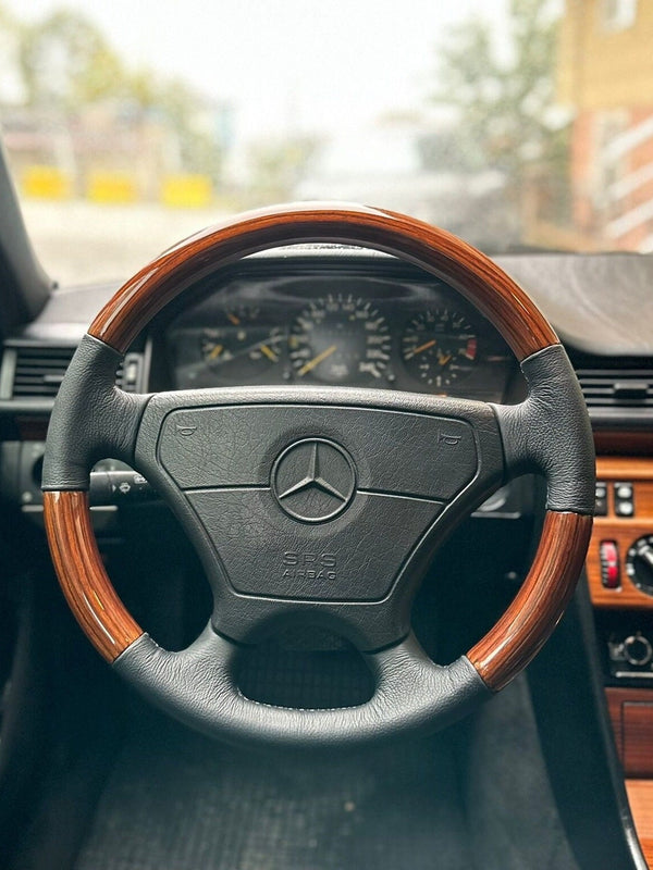 Mercedes w124 sportline wood steering wheel zebrano