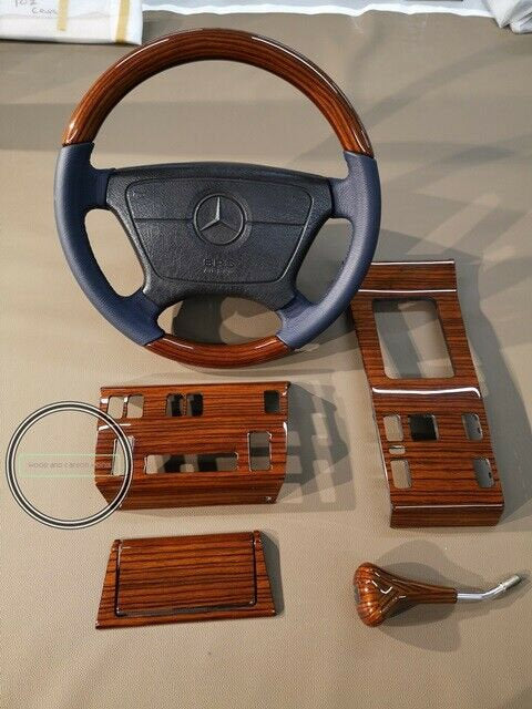 89-96 mercedes wood trim set s124 c124 w124 zebrano 300ce 300td