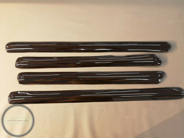 Mercedes w108 ebony wood door caps for long base