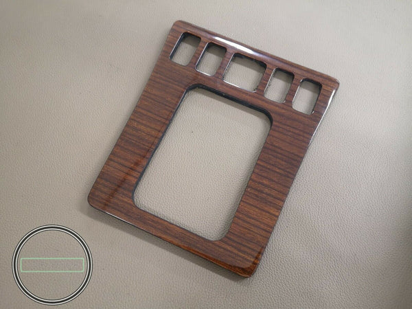 Mercedes benz wood trim for w201 zebrano wood center console shift bezel