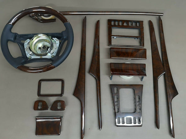 96-98 mercedes benz wood trim set w210 e55 amg e430 e320 e300 e420