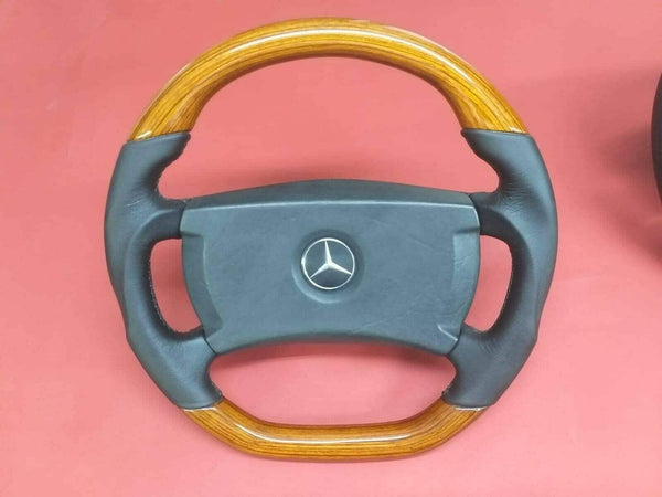 Mercedes benz amg w107 w123 w124 w126 w201 wood steering wheel zebrano