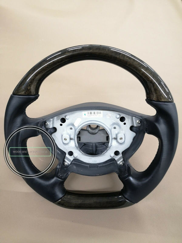 Mercedes-benz e-class avangart w211 e320 e500 wood steering wheel amg custom