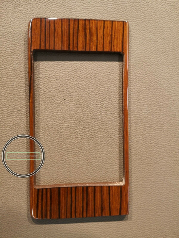 Mercedes w123 climate control wood trim cover panel zebrano