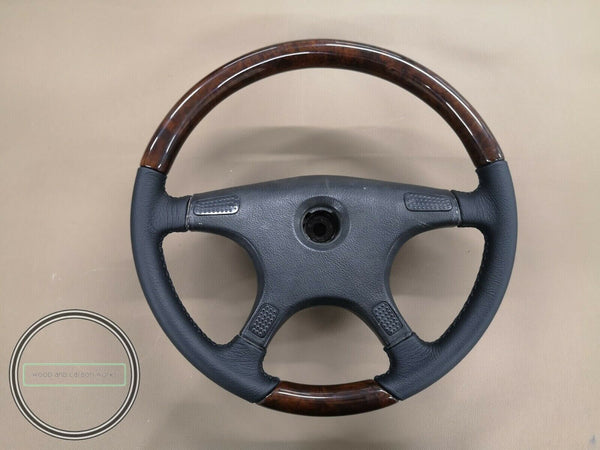 Bmw e32 e30 e34 wood steering wheel bmw 7 serie burled walnut