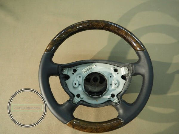 Mercedes wood steering wheel for w211 e320 e500 e55 amg 03-06