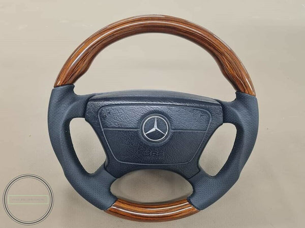 Mercedes brabus style w124 wood steering wheel w462 w201  w202 w210 zebrano