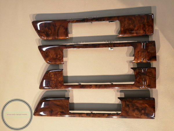 W126 mercedes wood trim for 4 door burled walnut burlwood burl