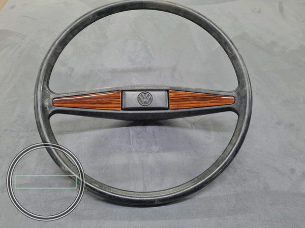 Vw t3 multivan caravelle transporter steering wheel wood cover zebrano