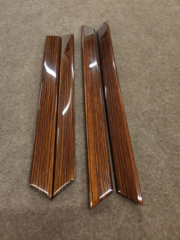 Mercedes benz w124 wood door trim set Zebrano