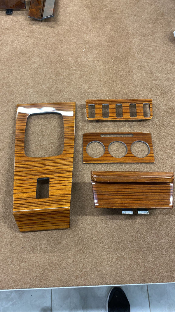 Mercedes w123 wood trim set for w123 dashboard c123 zebrano