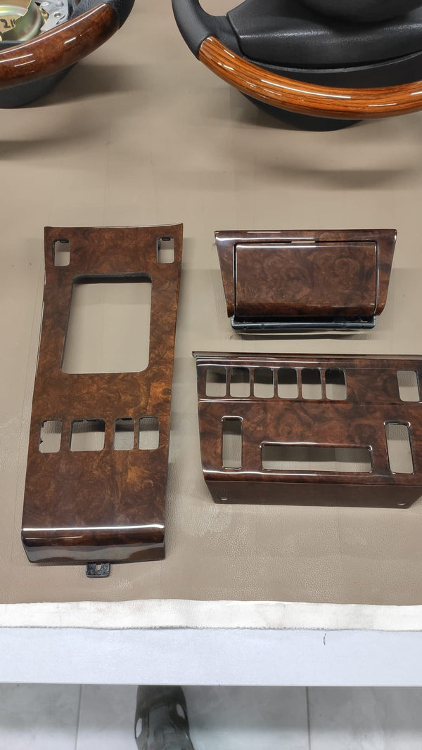 Mercedes w124 wood trim set burl wood burled walnut