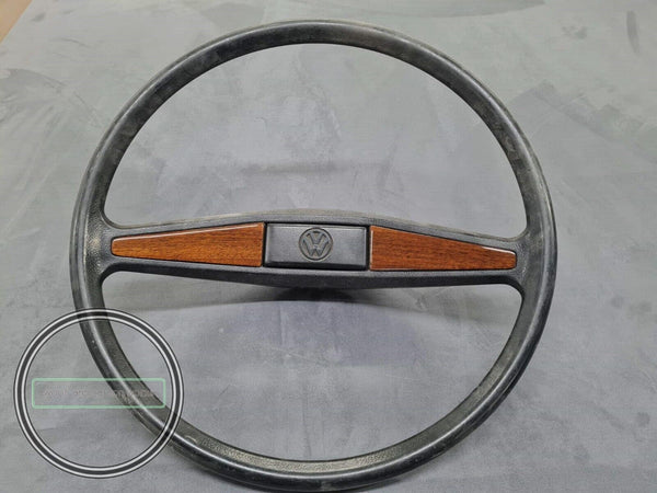 Vw t3 multivan caravelle transporter steering wheel wood cover plain wood