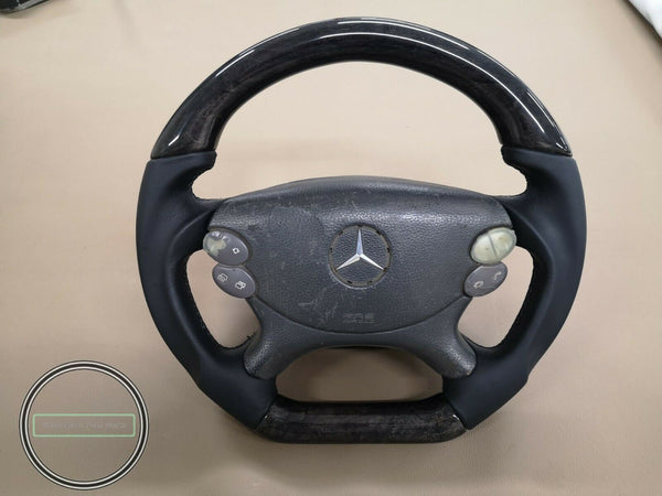 Mercedes amg wood steering wheel for r230 early w219 w209 clk