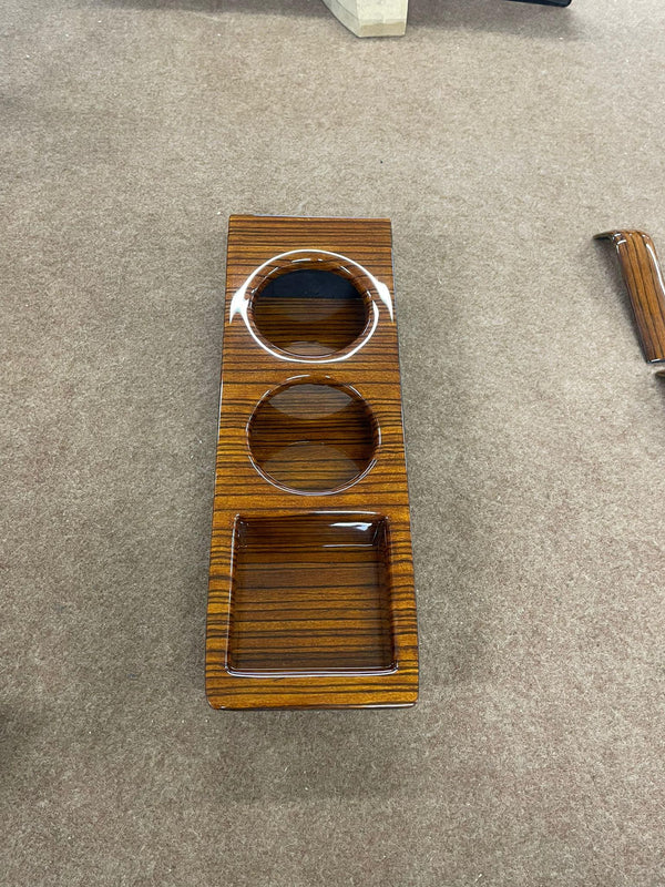 Mercedes w123 cup holder wood zebrano