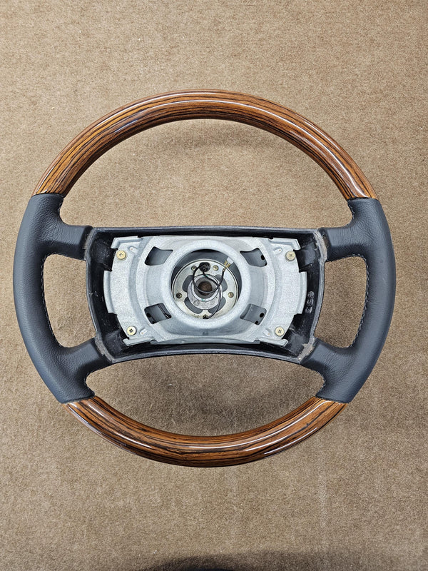 Mercedes wood steering wheel r107 w123 w124 w115 w126 zebrano steering wheel