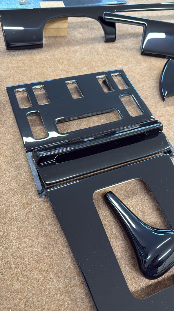 Mercedes w126 coupe wood trim set piano black