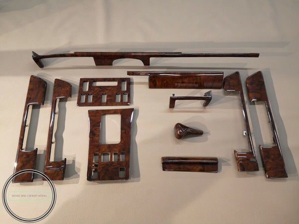Mercedes w126 holzleistenset burlwood burled walnut